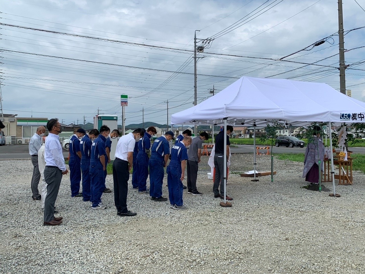 地鎮祭を執り行いました